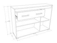 Basic Lili komód méretrajz